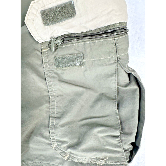 REI Mens Activewear Pants LX28 Army Green Convertible Shorts UPF 50 Belted Cargo - Picture 6 of 16